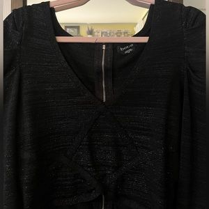 Bebe Cropped New Years Top